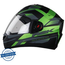 Deals and Offers on - Steelbird SBA-1 R2K Full Face Helmet in Matt Finish Motorbike Helmet(Matt Black Green with Clear Visor) Deals, Discounts & Offers on - Steelbird SBA-1 R2K Full Face Helmet in Matt Finish Motorbike Helmet(Matt Black Green with Clear Visor)
