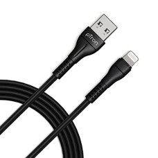 Deals, Discounts & Offers on  - pTron USB-A to Lighting 2.4A Fast Charging Cable compatible with iOS Devices, 480mbps Data Transfer Speed, Made in India, Solero i241 Tangle-free USB Cable (Round, 1M, Black)