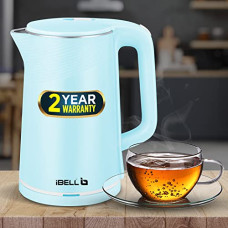 Deals and Offers on - IBELL Pek20Bl Premium Electric Kettle, 2 liter, Stainless Steel With Covering, 1500 Watts, Auto Cut-Off Feature, 360 Degree Rotating Base, Safety Lid With Locking Mechanism (Blue) Deals, Discounts & Offers on - IBELL Pek20Bl Premium Electric Kettle, 2 liter, Stainless Steel With Covering, 1500 Watts, Auto Cut-Off Feature, 360 Degree Rotating Base, Safety Lid With Locking Mechanism (Blue)