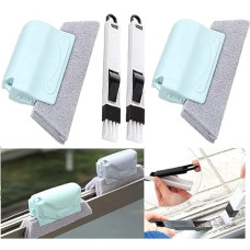 Deals, Discounts & Offers on  - FINALIZE Combo Double of Window Groove Frame Cleaning Brush and Dust Cleaning Brush for Window Slot Keyboard with Mini Dustpan |Door Track Cleaning Brushes |Dust Cleaner Tool