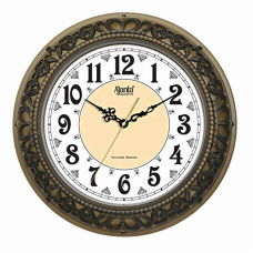 Deals, Discounts & Offers on  - Ajanta Quartz Plastic Silent Sweep Movement Vintage Wall Clock 14 Inch Wall Clock (Oak) Multicolour