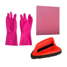 Deals and Offers on Home Improvement - Scotch-Brite 5 Piece Clean Combo (1 pair Gloves, 1 Jet scrubber and 3 Sponge wipes) Deals, Discounts & Offers on Home Improvement - Scotch-Brite 5 Piece Clean Combo (1 pair Gloves, 1 Jet scrubber and 3 Sponge wipes)