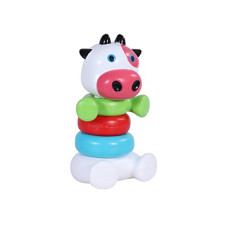 Deals, Discounts & Offers on  - Toyzone Cow Ringtoss-61403 | Plastic Ringtoss Stacking Ring Throw Game for Toddlers,Indoor/Outdoor Activity|Multi-Colored Durable Plastic Rings|Learning Activity