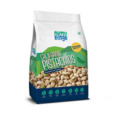 Deals, Discounts & Offers on  - Nutri Binge Premium Roasted and Salted California Pistachios 500g, Healthy, Lightly Salted, Party Snack, California Grown Nut, Source of Protein, Gluten Free (Pack of 1)