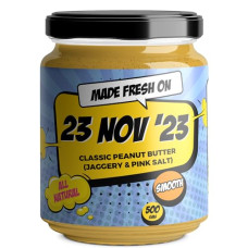 Deals and Offers on - TheFreshNeeds Natural Peanut Butter (Classic Smooth - Jaggery & Pink Salt) | 500gm | Made Fresh on the day of Order | Pack of 1 Deals, Discounts & Offers on - TheFreshNeeds Natural Peanut Butter (Classic Smooth - Jaggery & Pink Salt) | 500gm | Made Fresh on the day of Order | Pack of 1