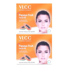 Deals, Discounts & Offers on Beauty Care - VLCC Facial Kits (VLCC Papaya Fruit Single Facial Kit Pack of 2 Each of 60 gm)