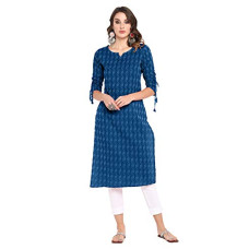 Deals and Offers on Women - Janasya Women's Pure Cotton Straight Kurta Deals, Discounts & Offers on Women - Janasya Women's Pure Cotton Straight Kurta
