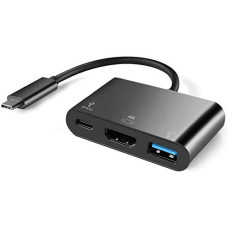 Deals and Offers on - rts New USB Type C to HDMI + USB Type A + Type C Power Charging Port Multi Hub Combo Adapter - USB-C to SuperSpeed Standard USB 3.0, 4K UHD 1080P HD Video Audio Converter Connector Cable Plug Deals, Discounts & Offers on - rts New USB Type C to HDMI + USB Type A + Type C Power Charging Port Multi Hub Combo Adapter - USB-C to SuperSpeed Standard USB 3.0, 4K UHD 1080P HD Video Audio Converter Connector Cable Plug
