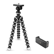 Deals and Offers on - Tygot Gorilla Tripod/Mini 33 CM (13 Inch) Tripod for Mobile Phone with Phone Mount | Flexible Gorilla Stand Deals, Discounts & Offers on - Tygot Gorilla Tripod/Mini 33 CM (13 Inch) Tripod for Mobile Phone with Phone Mount | Flexible Gorilla Stand