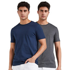 Deals, Discounts & Offers on Men - Amazon Brand - Symbol Men's Regular Fit T-Shirt (Pack of 2)