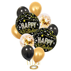 Deals, Discounts & Offers on  - AMFIN (Pack of 11) Happy Birthday Round Foil Balloon Combo