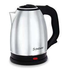 Deals and Offers on - Longway Kestro 1500W Electric Kettle with Stainless Steel Body, 2 litre - Auto Power Cut used Deals, Discounts & Offers on - Longway Kestro 1500W Electric Kettle with Stainless Steel Body, 2 litre - Auto Power Cut used
