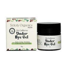 Deals, Discounts & Offers on Beauty Care - Strictly Organics Under Eye Cream For Dark Circles | 3% Caffeine Under Eye Gel with Niacinamide, Wrinkles,Fine lines and Puffiness