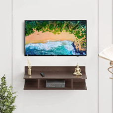 Deals, Discounts & Offers on Furniture - Furniture Cafe Wooden TV Cabinet Wall Shelves, Set Top Box Stand TV Stand Wall Shelf