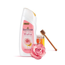 Deals, Discounts & Offers on  - Santoor Blushing Skin Body Wash, 230ml, Enriched With Indian Wild Rose & Himalayan Honey, Soap-Free, Paraben-Free, pH Balanced Shower Gel