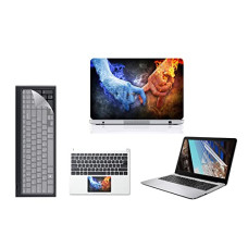 Deals, Discounts & Offers on  - Ecomaholics 14 inch (16:9 ratio) 4 in 1 Laptop Accessories combo - Laptop screenguard, Laptop skin, Touchpad Protector, Silicon Keyboard cover - Laptop complete protection Kit - D1