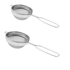 Deals and Offers on - Dynore Stainless Steel Set of 2 Classic Wire Handle Tea Strainer Size 7 and 8 Deals, Discounts & Offers on - Dynore Stainless Steel Set of 2 Classic Wire Handle Tea Strainer Size 7 and 8