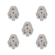 Deals and Offers on Home Improvement - ANCHOR Penta 3 Pin Plug Top (White, 240 V, 6 A) Pack of 5 Deals, Discounts & Offers on Home Improvement - ANCHOR Penta 3 Pin Plug Top (White, 240 V, 6 A) Pack of 5