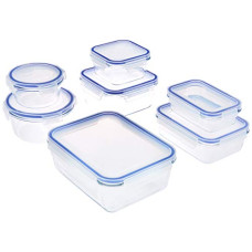 Deals and Offers on - Amazon Brand - Solimo Rectangular Glass Storage Container Set, Set of 7, Transparent Deals, Discounts & Offers on - Amazon Brand - Solimo Rectangular Glass Storage Container Set, Set of 7, Transparent