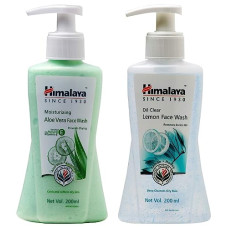 Deals and Offers on Beauty Care - Himalaya Moisturizing Aloe Vera Face Wash, 200ml And Himalaya Oil Clear Lemon Face Wash, 200ml Deals, Discounts & Offers on Beauty Care - Himalaya Moisturizing Aloe Vera Face Wash, 200ml And Himalaya Oil Clear Lemon Face Wash, 200ml