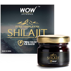 Deals and Offers on - WOW Life Science Pure Himalayan Shilajit/Shilajeet Resin - 20g | Guaranteed 75%+ Fulvic Acid | Sourced from ~18,000 ft | For Stamina, Endurance & Strength | Contains Lab Certificate | 100% Ayurvedic Deals, Discounts & Offers on - WOW Life Science Pure Himalayan Shilajit/Shilajeet Resin - 20g | Guaranteed 75%+ Fulvic Acid | Sourced from ~18,000 ft | For Stamina, Endurance & Strength | Contains Lab Certificate | 100% Ayurvedic