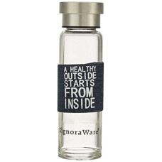 Deals, Discounts & Offers on  - Signoraware Aqua Prime Glass Water Bottle, 360ml, Clear (Design2, Pack of 1)