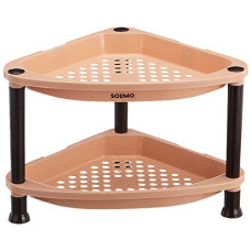 Deals and Offers on - Amazon Brand - Solimo Two-Tier, Multipurpose Plastic Rack Deals, Discounts & Offers on - Amazon Brand - Solimo Two-Tier, Multipurpose Plastic Rack