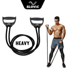 Deals, Discounts & Offers on  - SLOVIC Exercise & Stretching Resistance Band Set For Men & Women Workout Heavy Resistance Tube(Black)