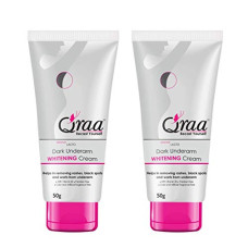 Deals and Offers on - QRAA Dark Under Arm Cream For Whitening/Dark Spot Removal, 50 G (Pack Of 2), 50 g (Pack of 2) Deals, Discounts & Offers on - QRAA Dark Under Arm Cream For Whitening/Dark Spot Removal, 50 G (Pack Of 2), 50 g (Pack of 2)