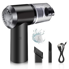 Deals, Discounts & Offers on Home Appliances - Antson Portable High Power 2 in 1 Car Vacuum Cleaner | USB Rechargeable Wireless Handheld Car Vacuum Cleaner Traveling, Camping Reusable and Sustainable, Portable,Rechargeable Vacuum (2 in 1)