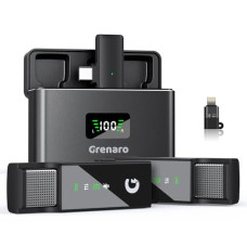 Deals and Offers on - GRENARO P10 Wireless Microphone with Charging Case, Noise Reduction Wireless Mic for YouTube, Lapel Mic Deals, Discounts & Offers on - GRENARO P10 Wireless Microphone with Charging Case, Noise Reduction Wireless Mic for YouTube, Lapel Mic