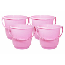 Deals and Offers on Home Improvement - Wonder Homeware 5 Liter Plain LT Heavy Quality Plastic Bucket,for use in Bathroom, Kitchen, Laundry, Garage,Pack of 4 Pc, 5 Liter, Blue Color (Pink) Deals, Discounts & Offers on Home Improvement - Wonder Homeware 5 Liter Plain LT Heavy Quality Plastic Bucket,for use in Bathroom, Kitchen, Laundry, Garage,Pack of 4 Pc, 5 Liter, Blue Color (Pink)