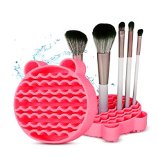 Deals and Offers on Beauty Care - Gleva Portable Washing Tool Cosmetic Brush Cleaner & Brush Holder Hand Washing Silicone Makeup Cleaning Brush Scrubber Mat (Rose 2 in 1) Deals, Discounts & Offers on Beauty Care - Gleva Portable Washing Tool Cosmetic Brush Cleaner & Brush Holder Hand Washing Silicone Makeup Cleaning Brush Scrubber Mat (Rose 2 in 1)