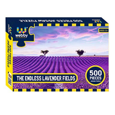 Deals and Offers on - Webby The Endless Lavender Fields Jigsaw Puzzle, 500 Pieces Deals, Discounts & Offers on - Webby The Endless Lavender Fields Jigsaw Puzzle, 500 Pieces