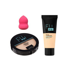 Deals and Offers on Beauty Care - New MISS DOLL FII POWDER Pore-less Oil Control Compact Powder To Absorbs- All Day Matte Finish Face Makeup- Skin Matte-Pore-less Liquid Tube Foundations,Blender Puff Set-3 Deals, Discounts & Offers on Beauty Care - New MISS DOLL FII POWDER Pore-less Oil Control Compact Powder To Absorbs- All Day Matte Finish Face Makeup- Skin Matte-Pore-less Liquid Tube Foundations,Blender Puff Set-3
