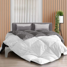 Deals and Offers on - The Sleep Company Microfibre Luxury Reversible Comforter Single Size 200 GSM Grey & White Pack of 1 Deals, Discounts & Offers on - The Sleep Company Microfibre Luxury Reversible Comforter Single Size 200 GSM Grey & White Pack of 1
