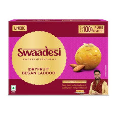 Deals, Discounts & Offers on  - Unibic Swaadesi Dryfruit Besan Laddoo I Made with Pure Desi Ghee I Handcrafted Traditional Indian Sweets I Authentic Laddoo Taste - 240 gm