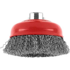 Deals, Discounts & Offers on Home Improvement - Bosch Professional Wire Cup Brush, Crimped Wire, 100Mm, For Thread M14
