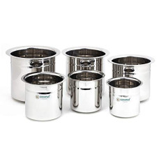 Deals, Discounts & Offers on  - COCONUT Stainless Steel Container - 500ml, 6 Pieces, Silver