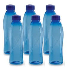 Deals, Discounts & Offers on  - Cello Texas Plastic Pet Bottle, 1 Litre, Set of 6, Blue