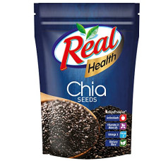 Deals and Offers on - REAL Health Chia Seeds | Rich in Antioxidants, Vitamins & Minerals, Omega 3, Dietary fibre | Healthy snack - 250g Deals, Discounts & Offers on - REAL Health Chia Seeds | Rich in Antioxidants, Vitamins & Minerals, Omega 3, Dietary fibre | Healthy snack - 250g
