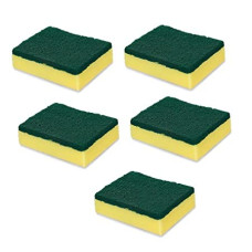 Deals and Offers on Home Improvement - SR Cleaning Scrub and Sponges For Kitchen, Dishes, Bathroom, Car Wash, One Scouring Scrubbing One Absorbent Side, Abrasive Scrubber Sponge Dish Pads(Pack of 5) Deals, Discounts & Offers on Home Improvement - SR Cleaning Scrub and Sponges For Kitchen, Dishes, Bathroom, Car Wash, One Scouring Scrubbing One Absorbent Side, Abrasive Scrubber Sponge Dish Pads(Pack of 5)
