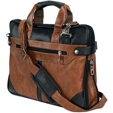 Deals, Discounts & Offers on Laptop Accessories - Storite PU Leather Expanded 14 Inch Laptop Shoulder Messenger Sling Office Business Travel Bag