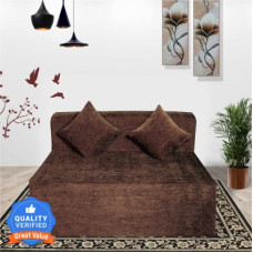 Deals and Offers on Furniture - Seventh Heaven 2 Seater 4*6 Chenille Molfino Washable Fabric with 2 Cushions: 2 Year Warranty 2 Seater Double Foam Fold Out Sofa Cum Bed(Finish Color - Brown Delivery Condition - Pre-assembled) Deals, Discounts & Offers on Furniture - Seventh Heaven 2 Seater 4*6 Chenille Molfino Washable Fabric with 2 Cushions: 2 Year Warranty 2 Seater Double Foam Fold Out Sofa Cum Bed(Finish Color - Brown Delivery Condition - Pre-assembled)