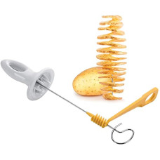 Deals and Offers on - Perfect Pricee Potato Spiral Cutter Manual Slicer Set of 1 - Plastic & Stainless Steel, Multicolor Deals, Discounts & Offers on - Perfect Pricee Potato Spiral Cutter Manual Slicer Set of 1 - Plastic & Stainless Steel, Multicolor