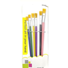 Deals and Offers on - Eclet 6 Pcs Different Size Paint Brush Set (Flat) D Deals, Discounts & Offers on - Eclet 6 Pcs Different Size Paint Brush Set (Flat) D