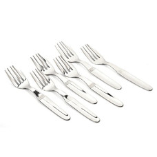 Deals and Offers on - Embassy (Classic by Embassy) Dessert Fork, Pack of 6, Stainless Steel, 17.8 cm (Nova, 17 Gauge) Deals, Discounts & Offers on - Embassy (Classic by Embassy) Dessert Fork, Pack of 6, Stainless Steel, 17.8 cm (Nova, 17 Gauge)