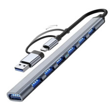 Deals, Discounts & Offers on  - Type-C & USB 3.0 to 7 Ports HUB Type-c+ USB3.0 & 7 Ports USB High Speed Converter