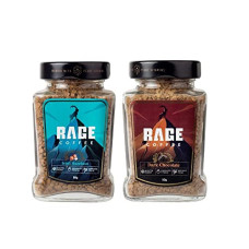 Deals, Discounts & Offers on  - Rage Coffee Combo Pack of 2 Flavoured Instant Ground Coffee - 50 gms each of Irish Hazelnut & Dark Chocolate, Glass Bottle