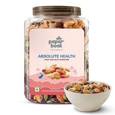 Deals, Discounts & Offers on  - Paper Boat Absolute Health Dry Fruits Mix, Premium Trail Mix | Healthy Mixed Nuts with Dry Fruits | Almonds | Cashews | Cranberry | Pumpkin Seeds | Candied Amla, Reusable Jar (1000g)